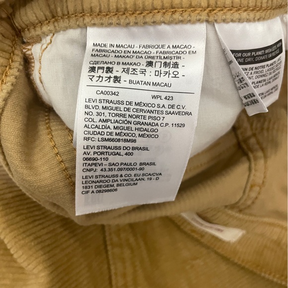 Vintage White Tag Levis Premium Corduroy Ribcage Boot Jeans - Picture 16 of 16
